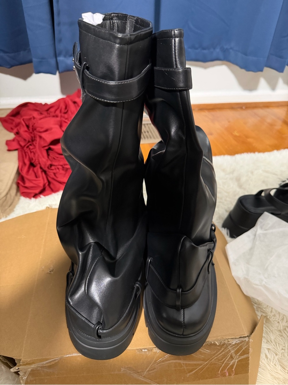 Never worn in box  - size 8.5 - Fold Over Slouchy Boots